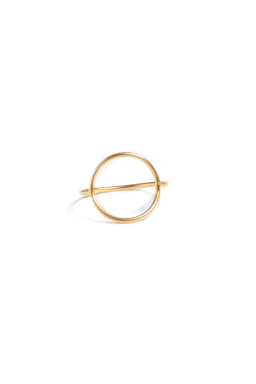 Gold Circle Ring