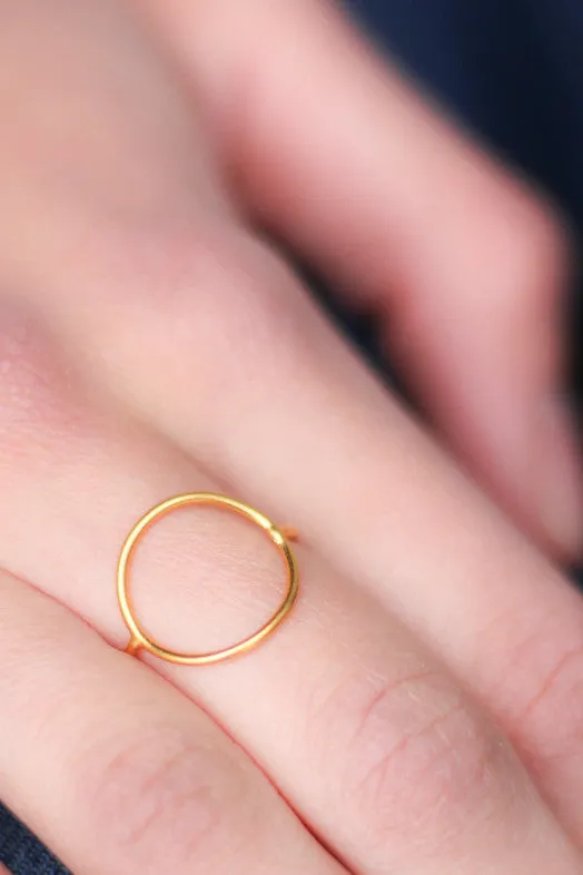 Gold Circle Ring