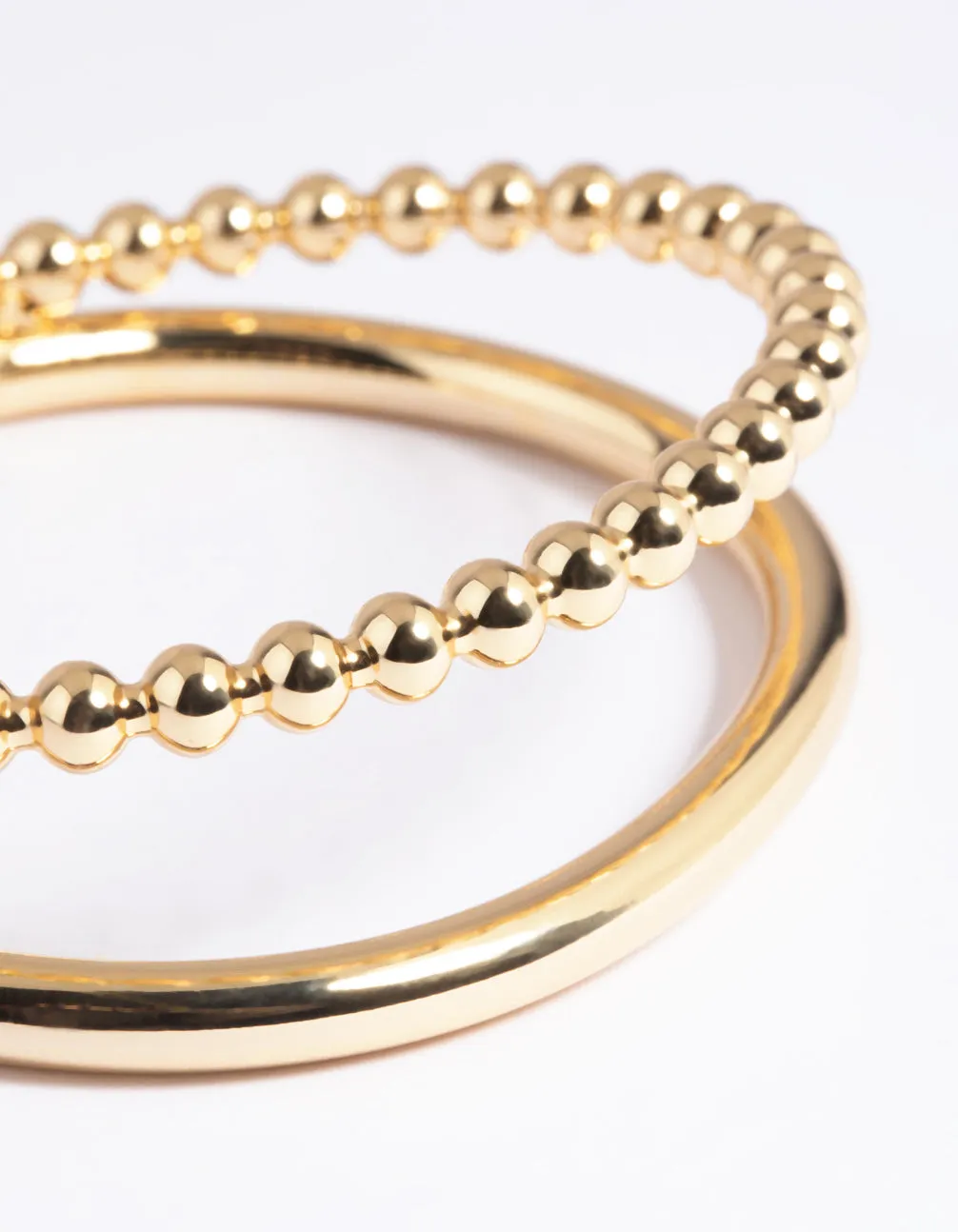 Gold Plated Chain Cuff Bangle Bracelet