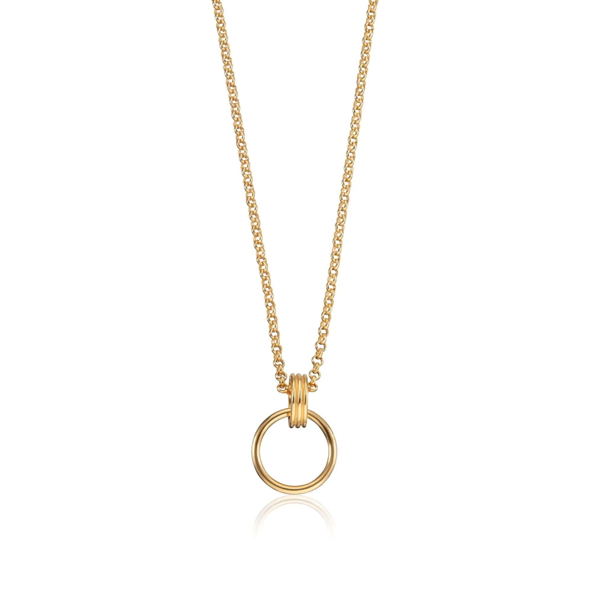 Gold Plated Charm Capture Necklace