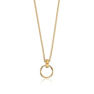 Gold Plated Charm Capture Necklace