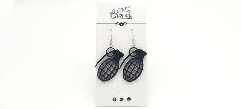 HAND GRENADE EARRINGS | Let your style explode!