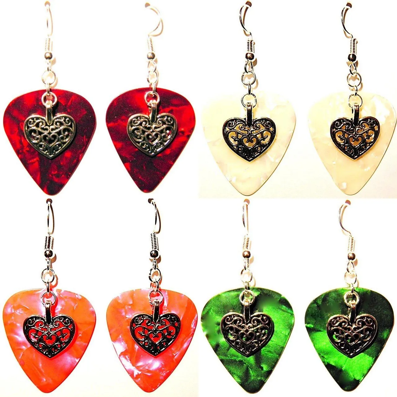 Handmade Guitar Pick Earrings | Deco Heart