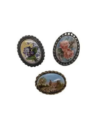 Heritage Cameo Brooch Set | A Timeless Trio