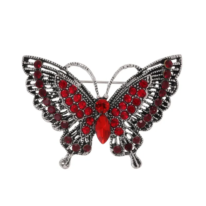 IG Style Elegant Classic Style Animal Feather Strawberry Alloy Inlay Rhinestones Unisex Corsage Brooches Collar Pin