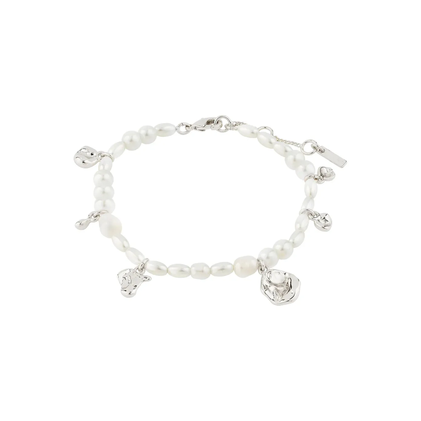 Intent Silver Plated Pearl Bracelet