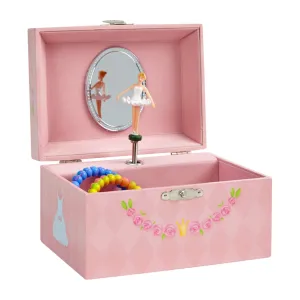 Jewelkeeper Girl's Musical Jewelry Storage Box with Ballerina and Roses Design, Swan Lake