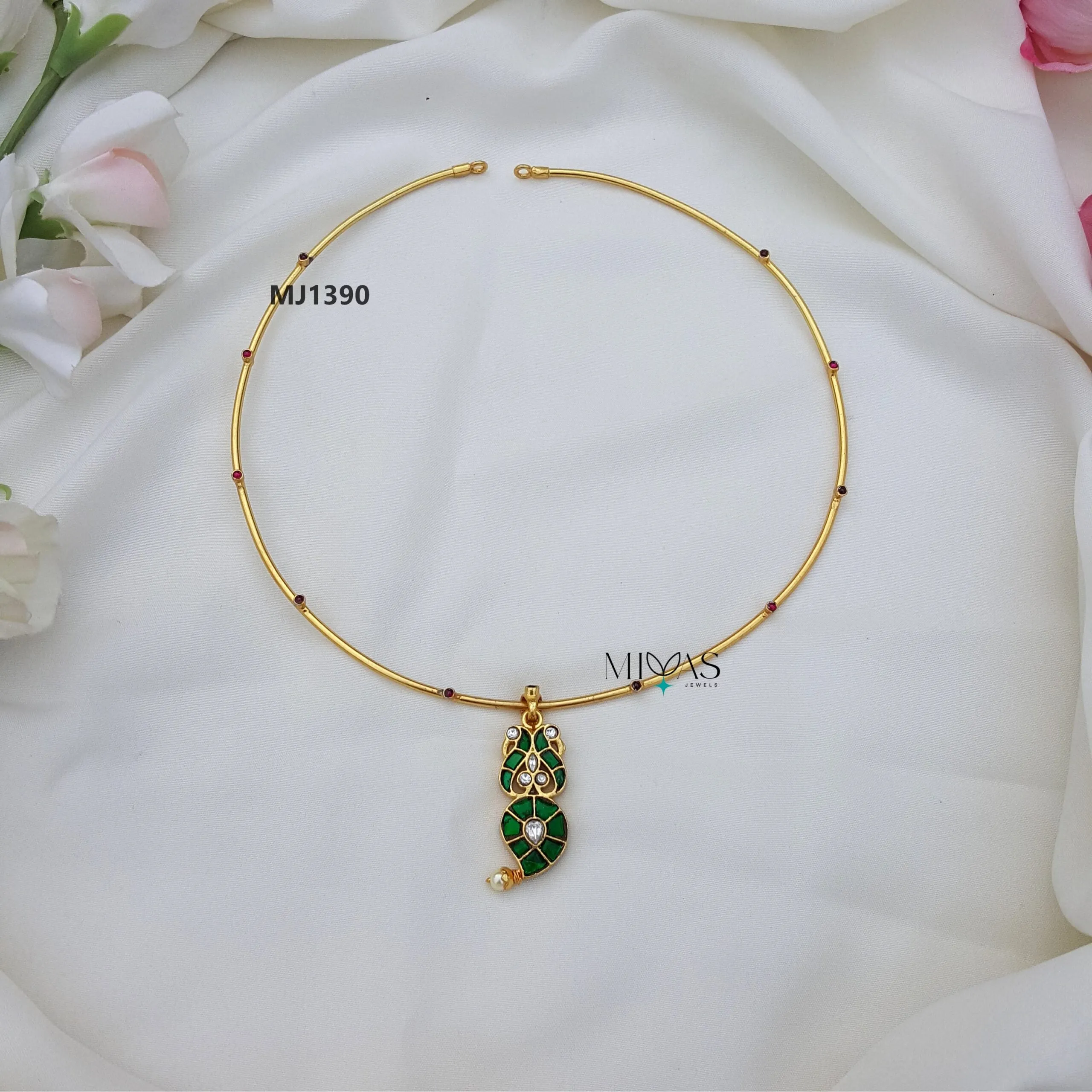 Kundan Jadau Hasli Reversible Necklace