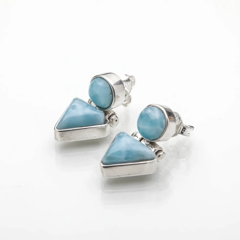 Larimar Stones Earrings Yvette