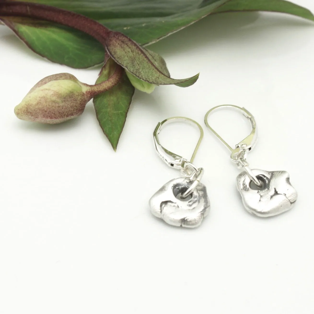 Lava Form Collection:  Silver Pali Earrings