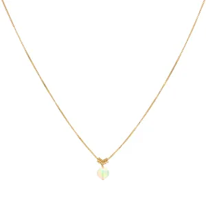 Luna' Delicate Opal Necklace