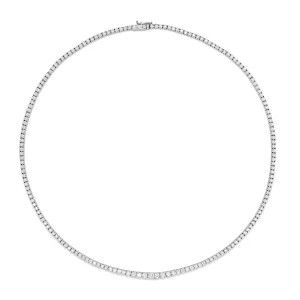 Lux Diamond Tennis Necklace 3.47ct - 3.51ct | White Gold