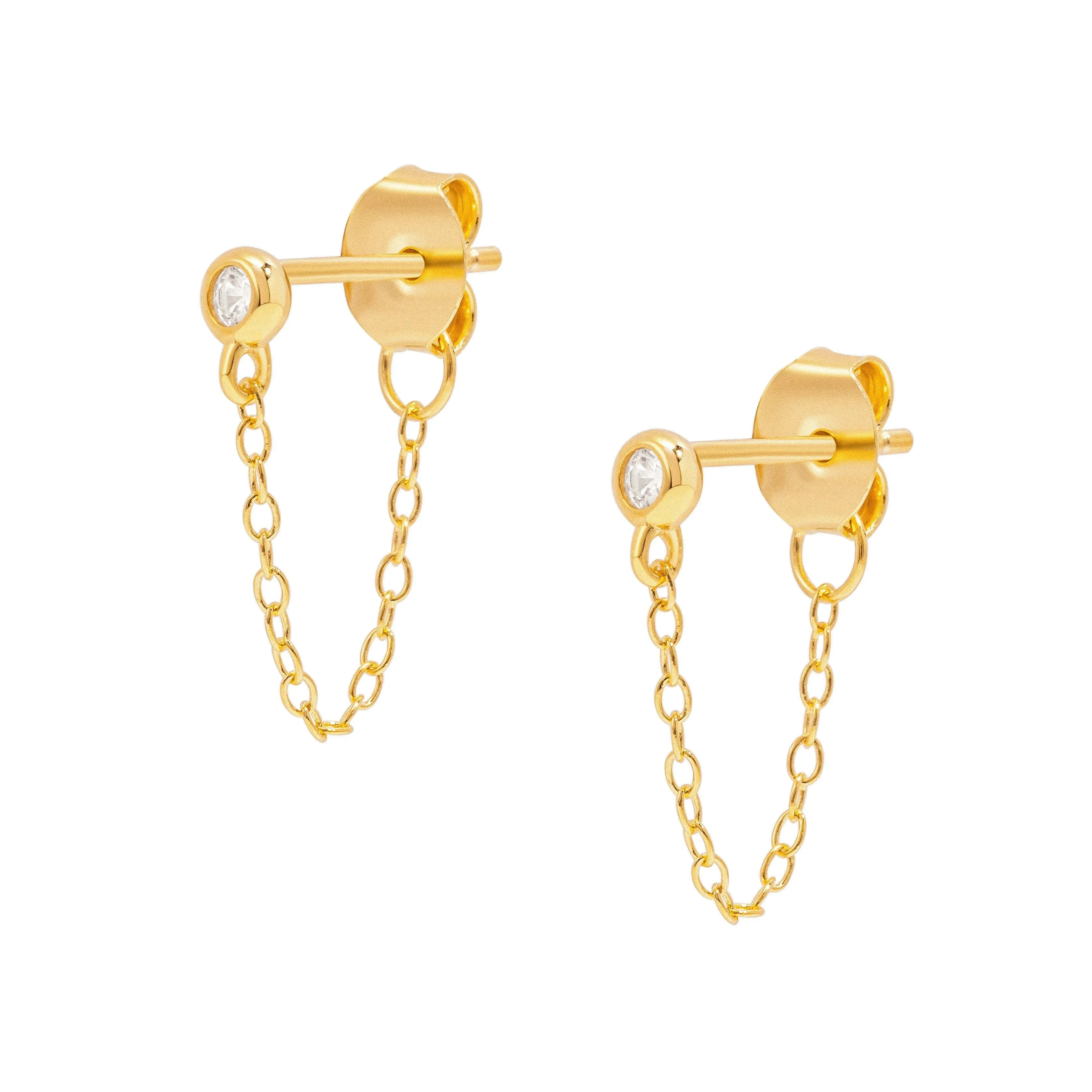 Maris Chain Studs Earrings