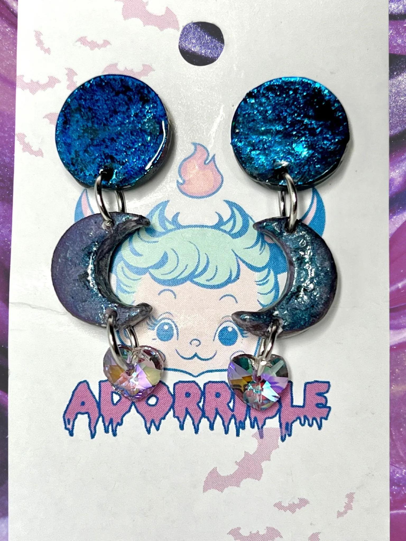 Moon Dangle Earrings