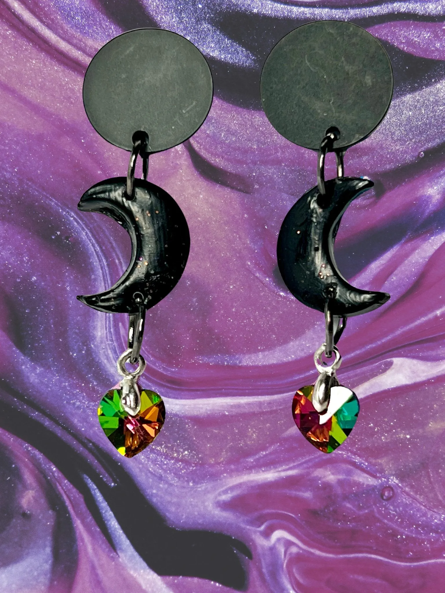 Moon Dangle Earrings