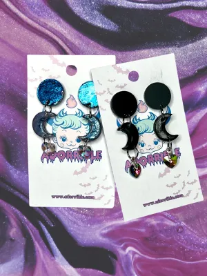 Moon Dangle Earrings