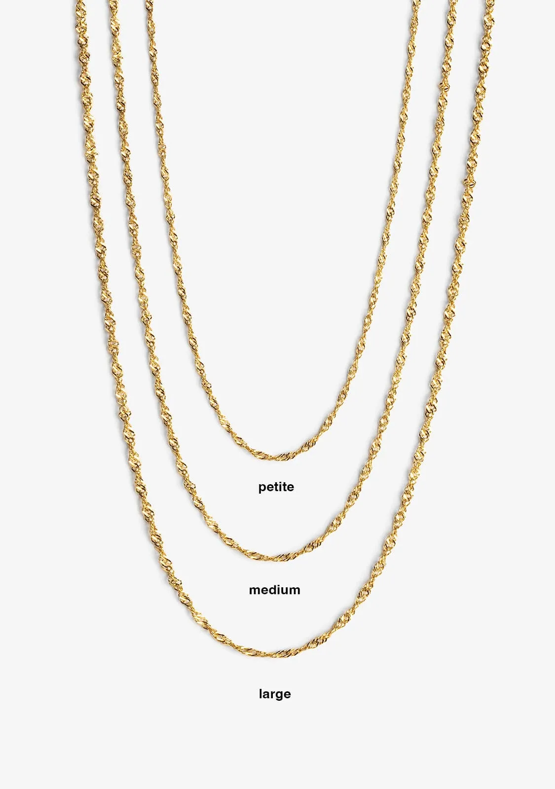 Necklace Singapur Petite Gold