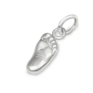 New Baby Personalised Silver Charm