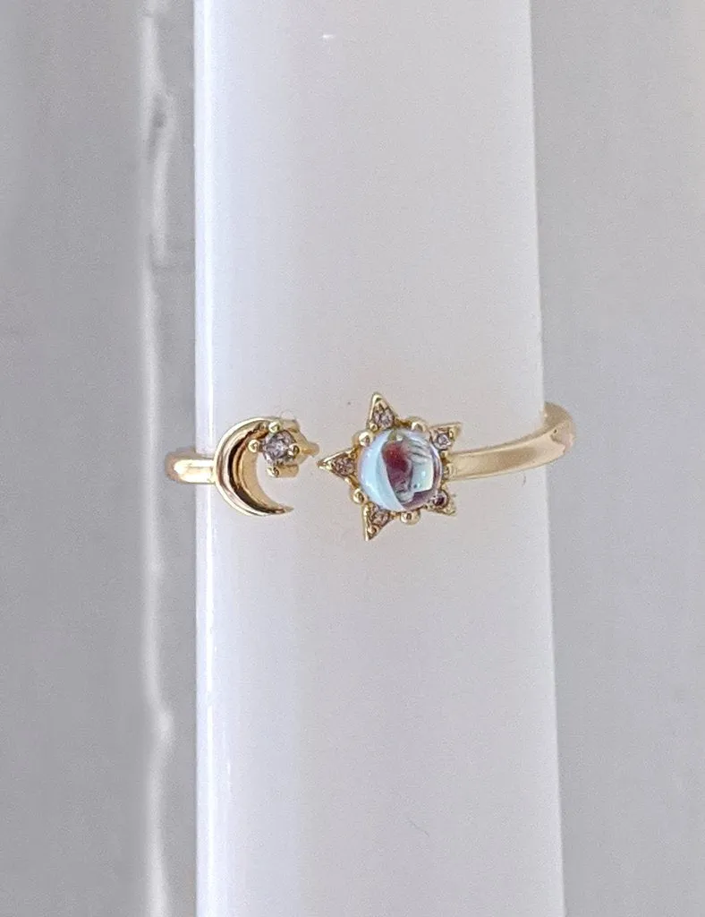 Nuance Moon   Star Ring