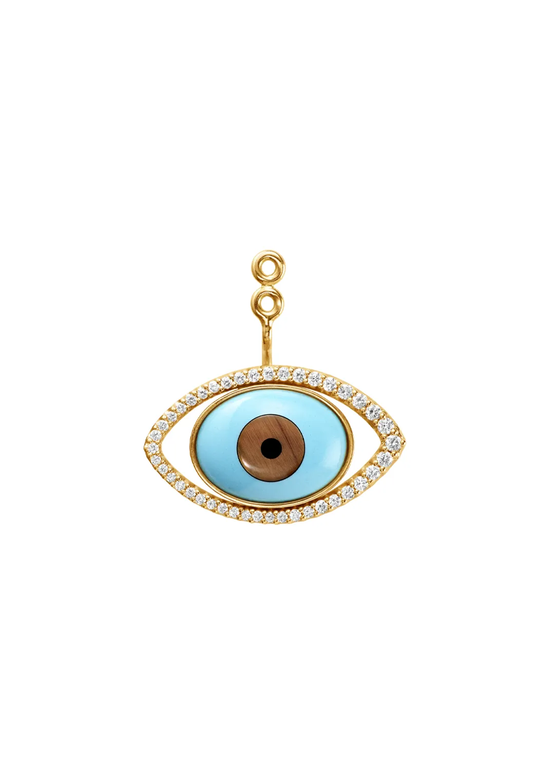 Ole Lynggaard 18KYG Evil Eye Diamond Earring Pendants