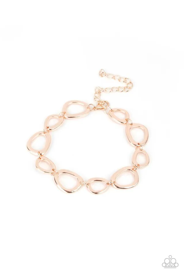 Paparazzi Bracelet ~ All That Mod - Rose Gold