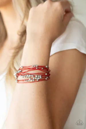 Paparazzi Bracelet ~ Star-Studded Affair - Red