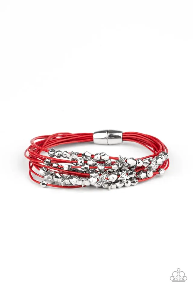 Paparazzi Bracelet ~ Star-Studded Affair - Red