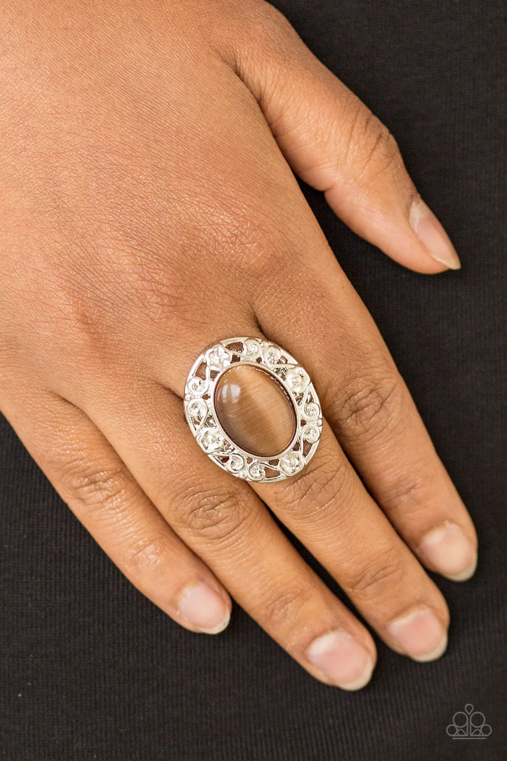 Paparazzi Moonlit Marigold Brown Ring