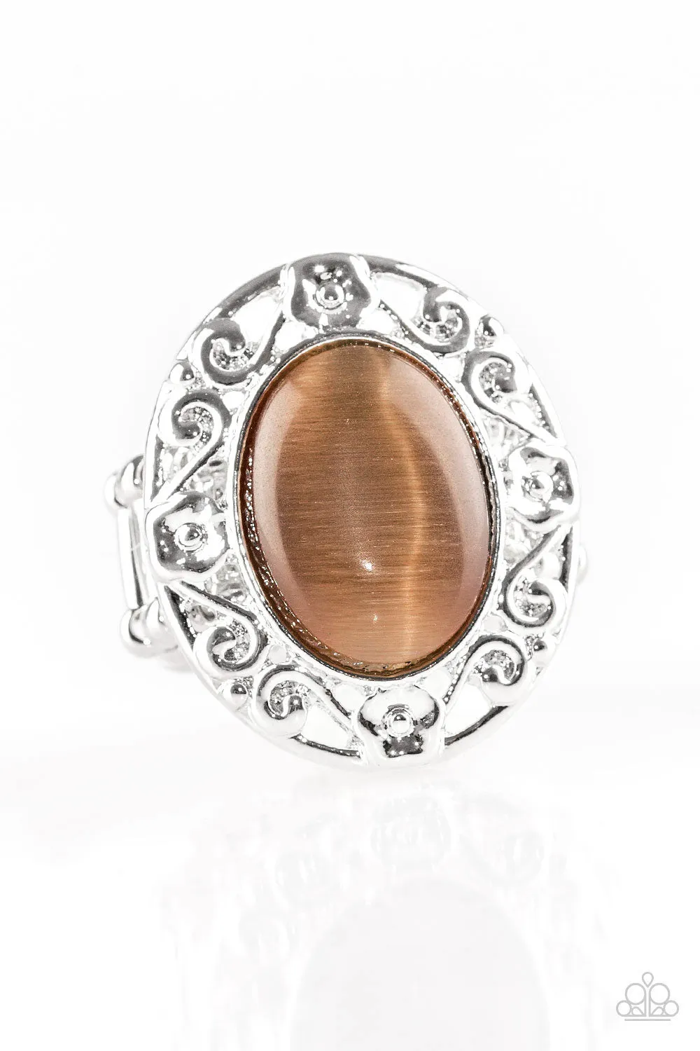 Paparazzi Moonlit Marigold Brown Ring