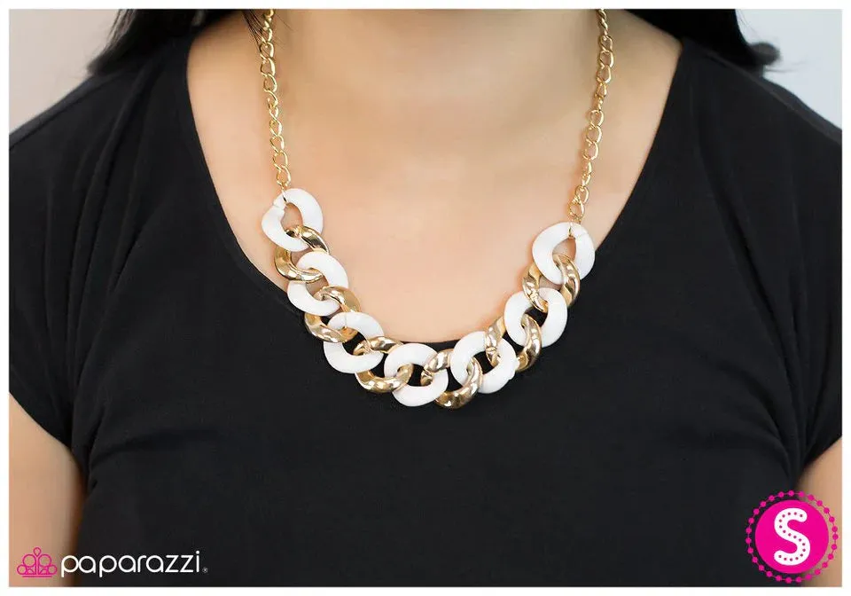 Paparazzi Necklace ~ Join Forces - White