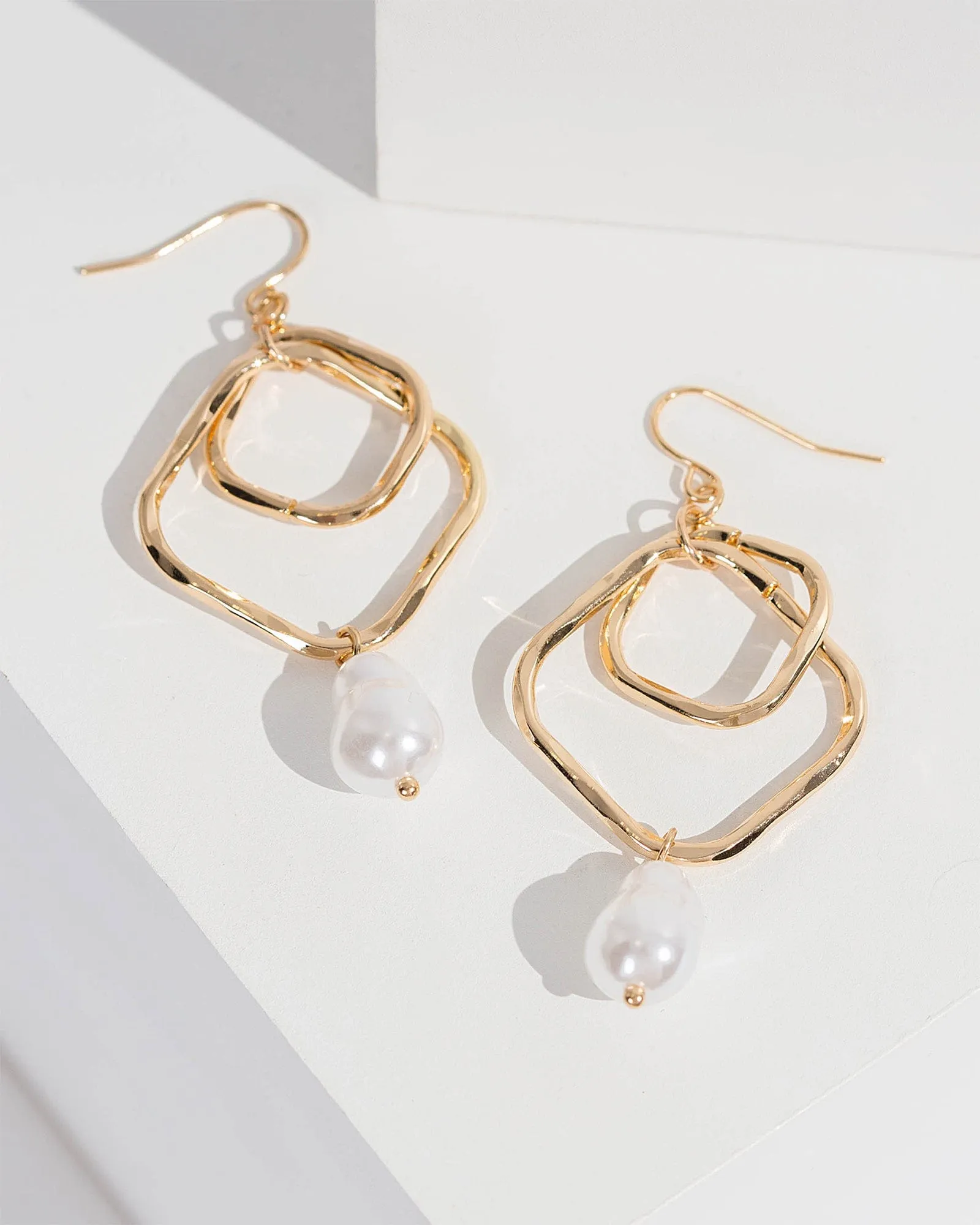 Pearl Organic Loops Earrings