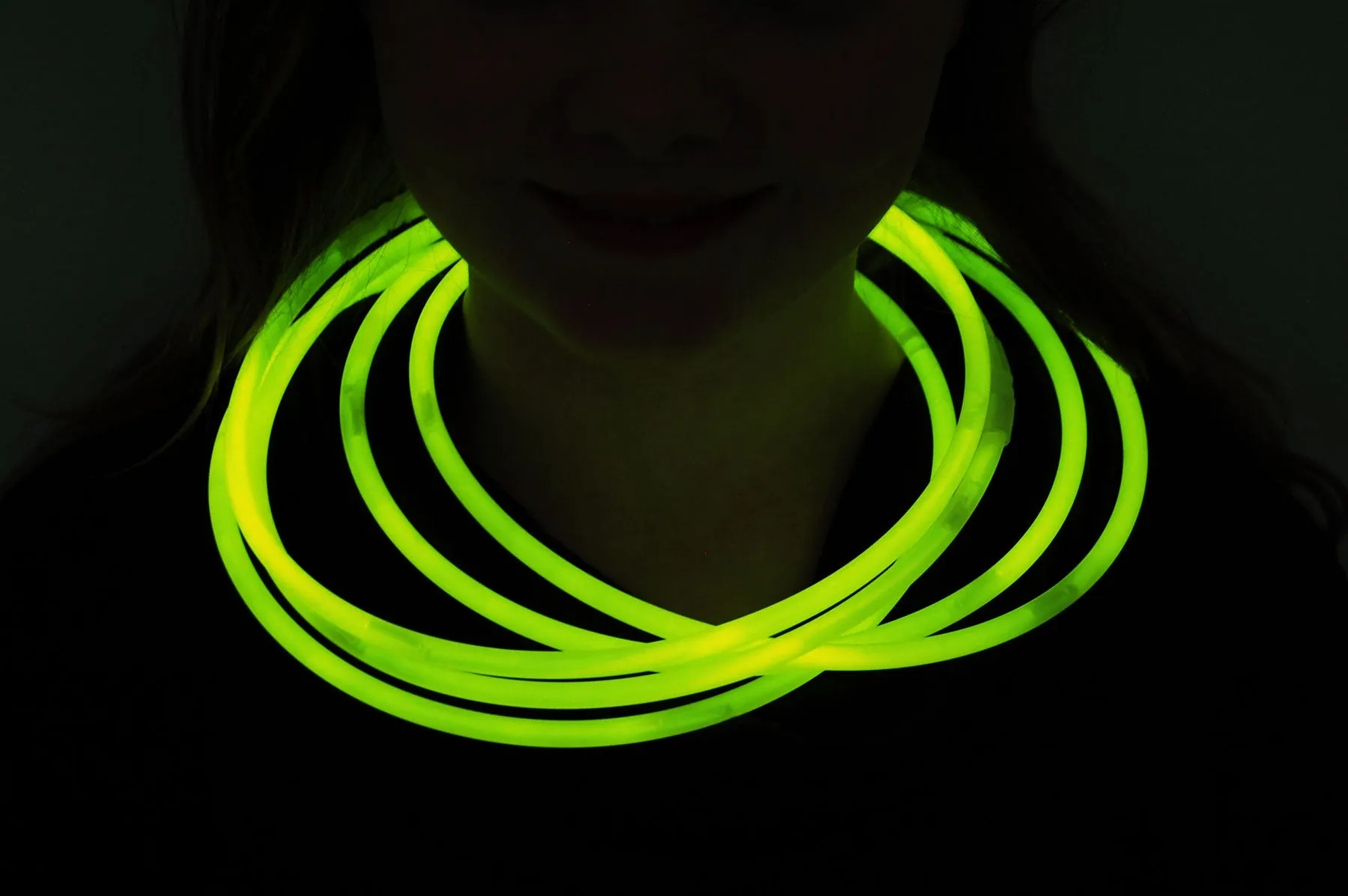 Premium Jumbo Yellow Glow Necklaces- 50 per package