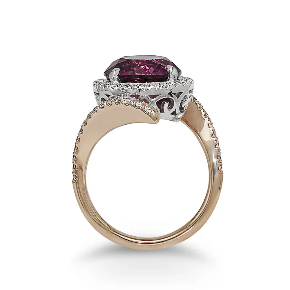 Pyrope Almandine Garnet Ring