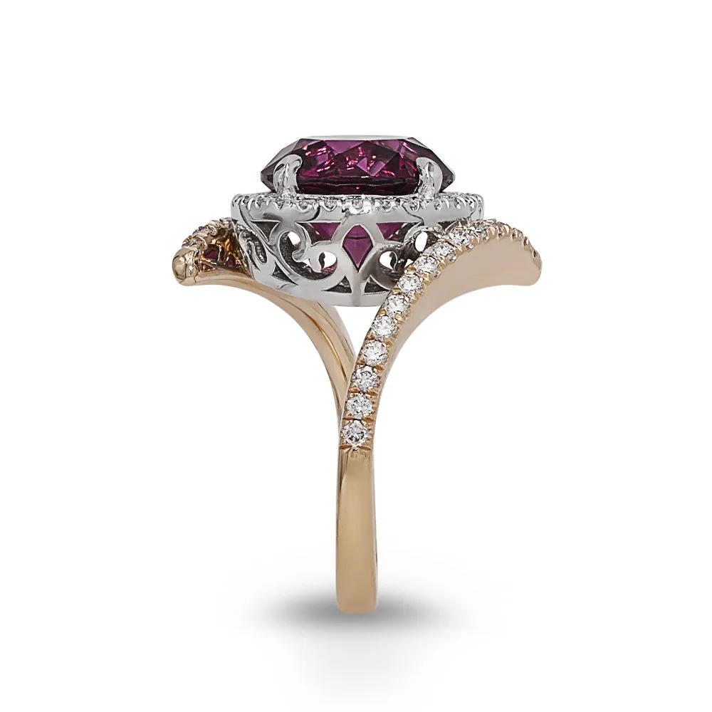 Pyrope Almandine Garnet Ring