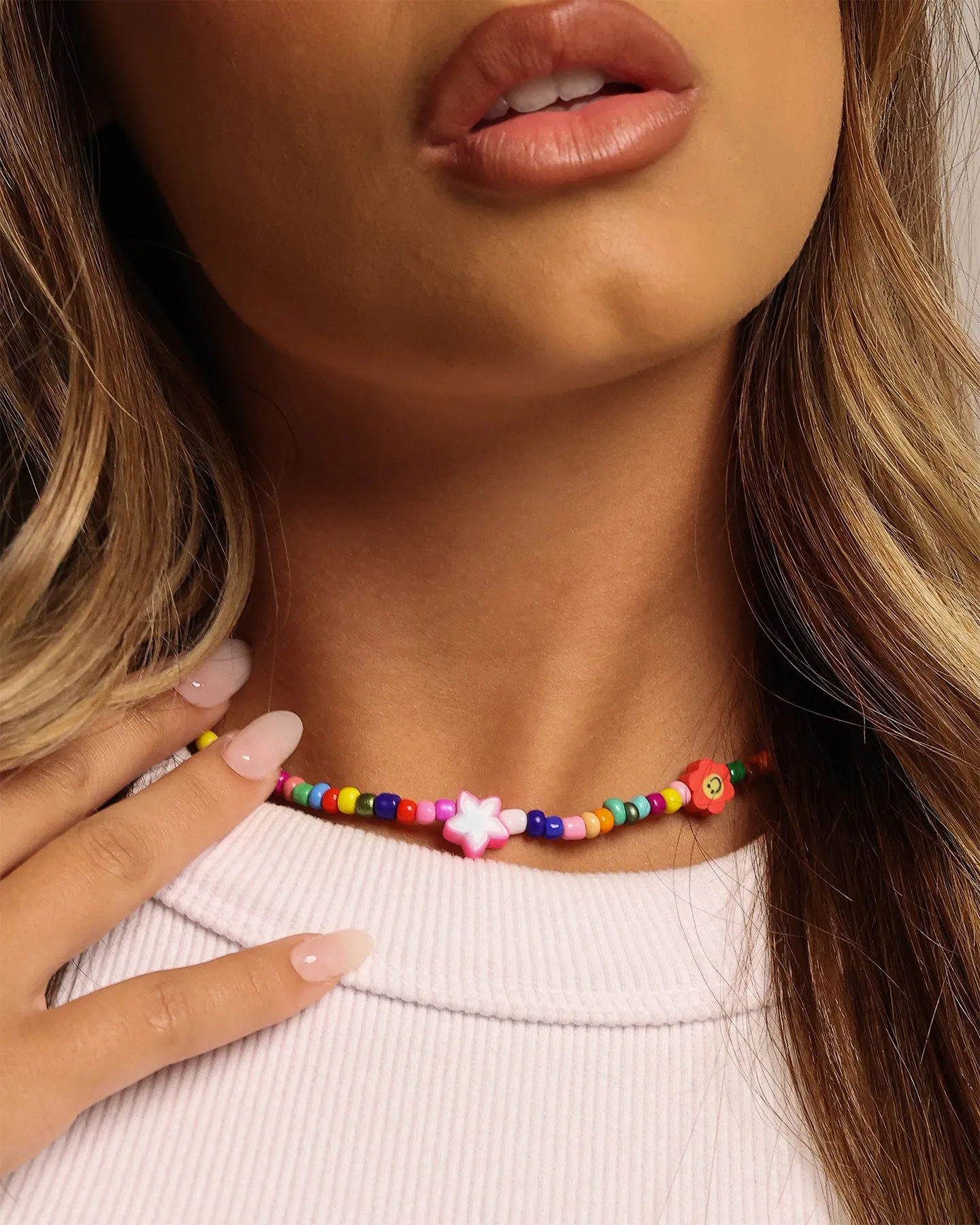 Raising Hell Women's Evry Bead Necklace Multi-coloured