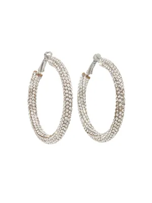 Rhinestone Hoop Earrings