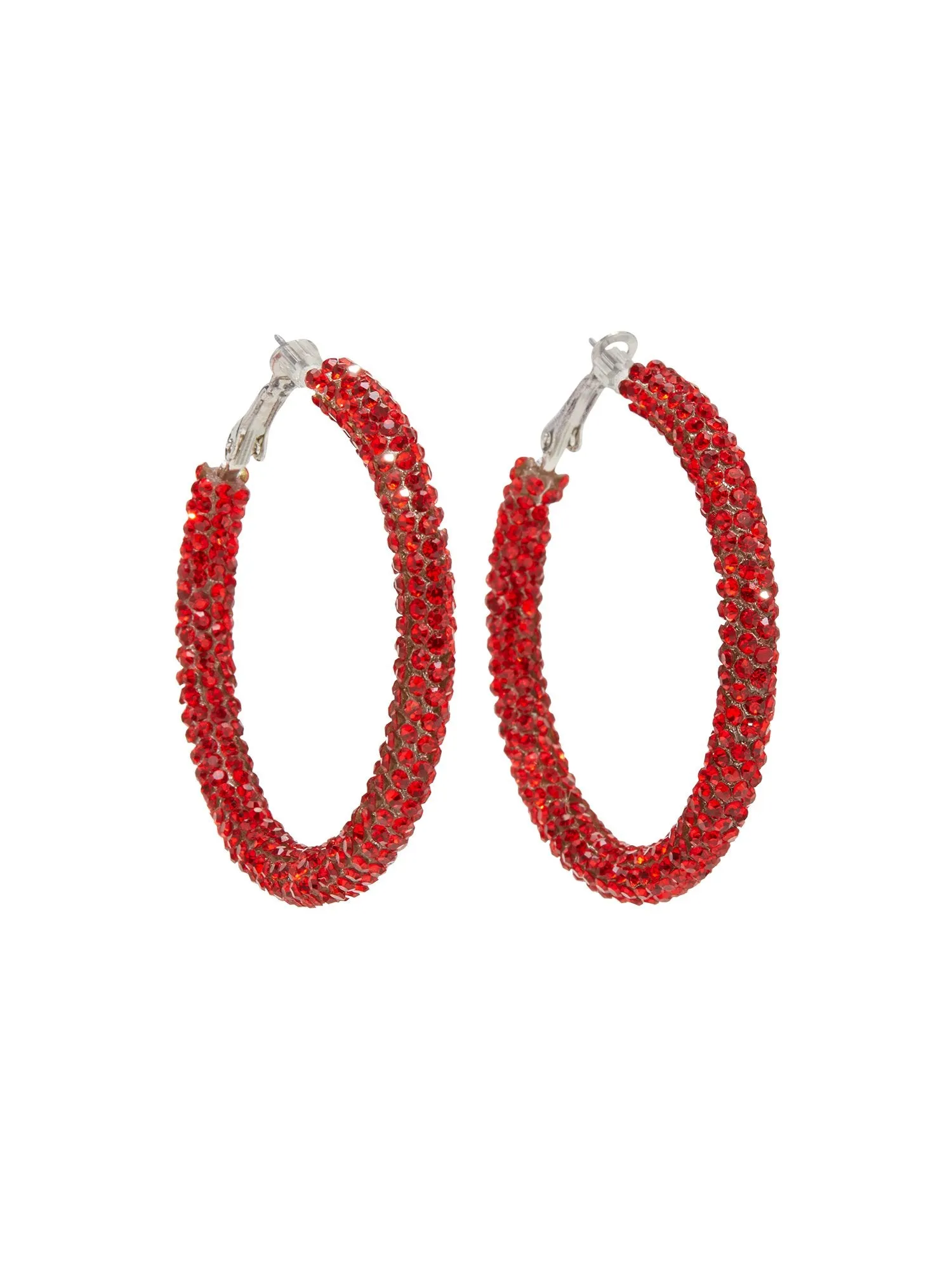 Rhinestone Hoop Earrings