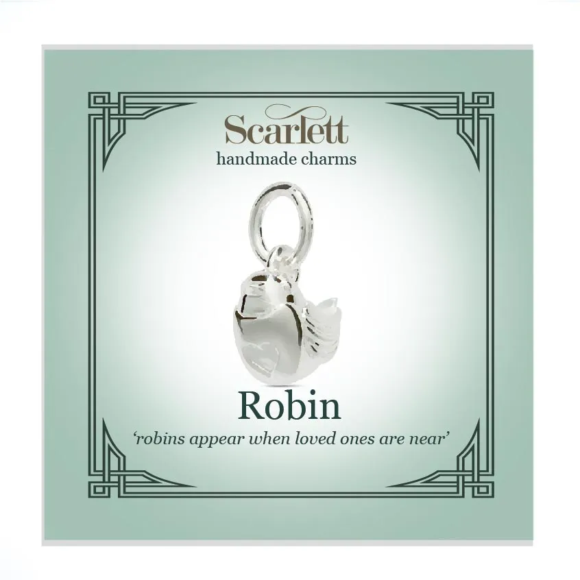 Robin Silver or Gold Plated Charm