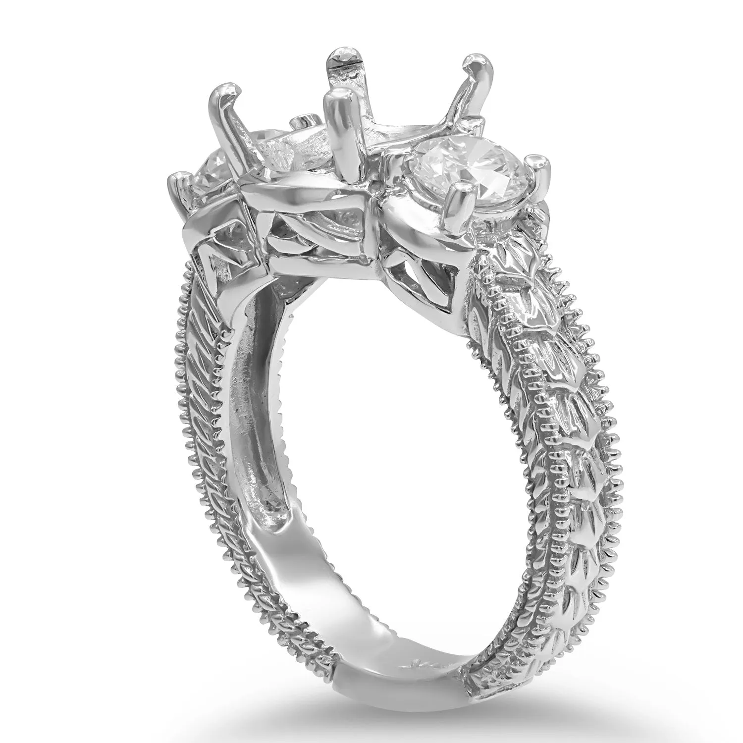 Semi-Mount Radiant Diamond Ring