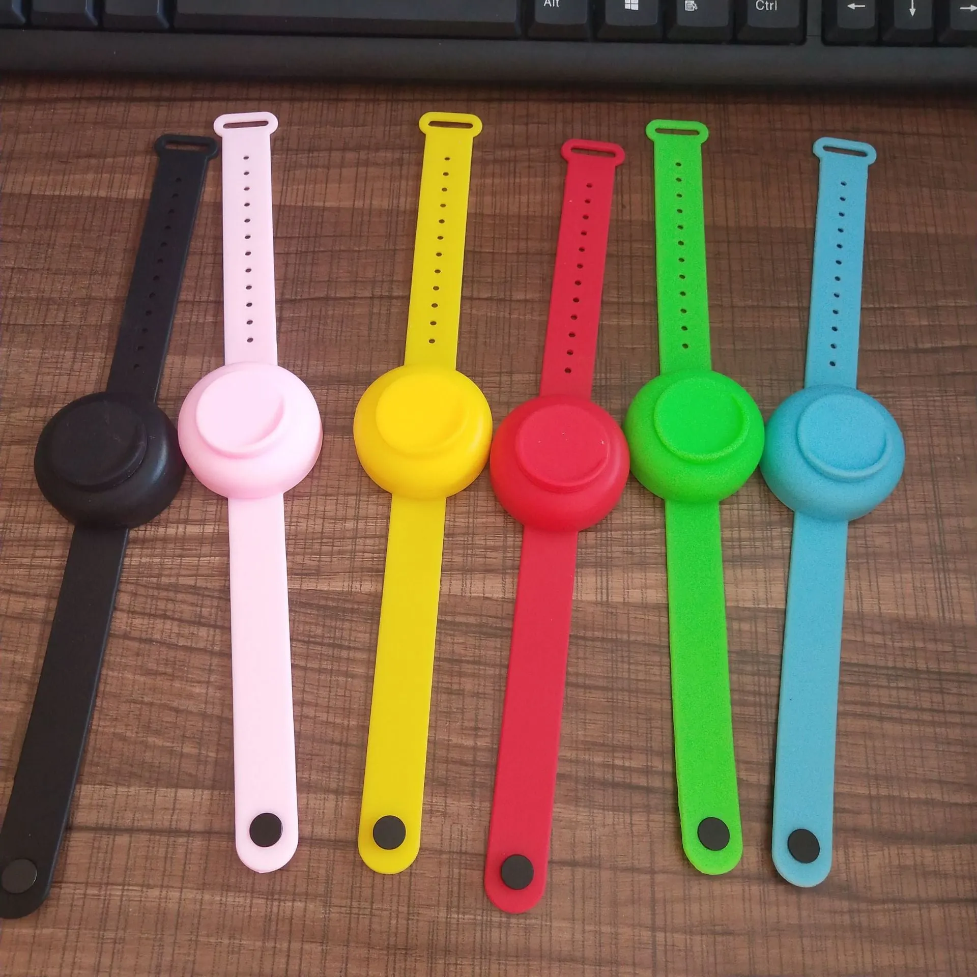 Silicone Bracelet, Portable, Disposable, Hand Sanitizer, Alcohol, Convenient For Sterilization