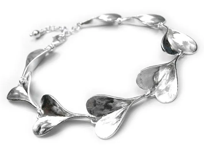 Silver Bracelet - Organic Heart