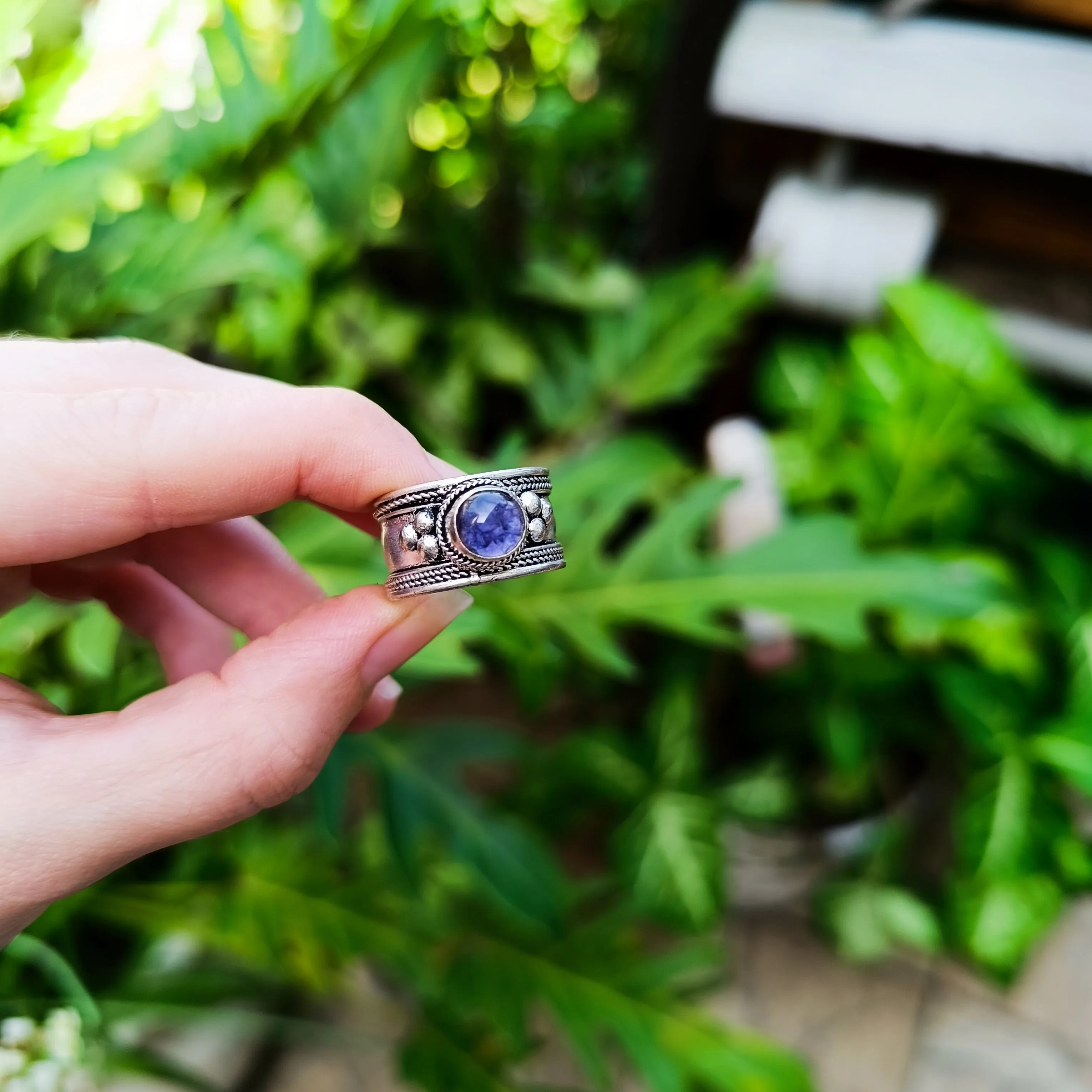 Simple Adjustable Gemstone Rings