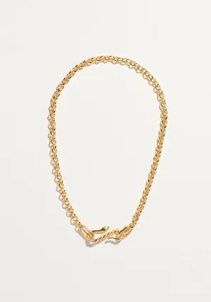 SNAKE HOOK NECKLACE GOLD