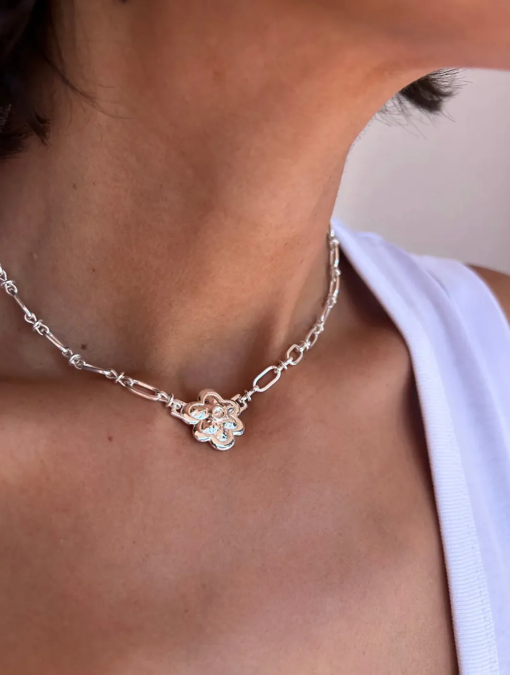 Sophia Necklace in Silver