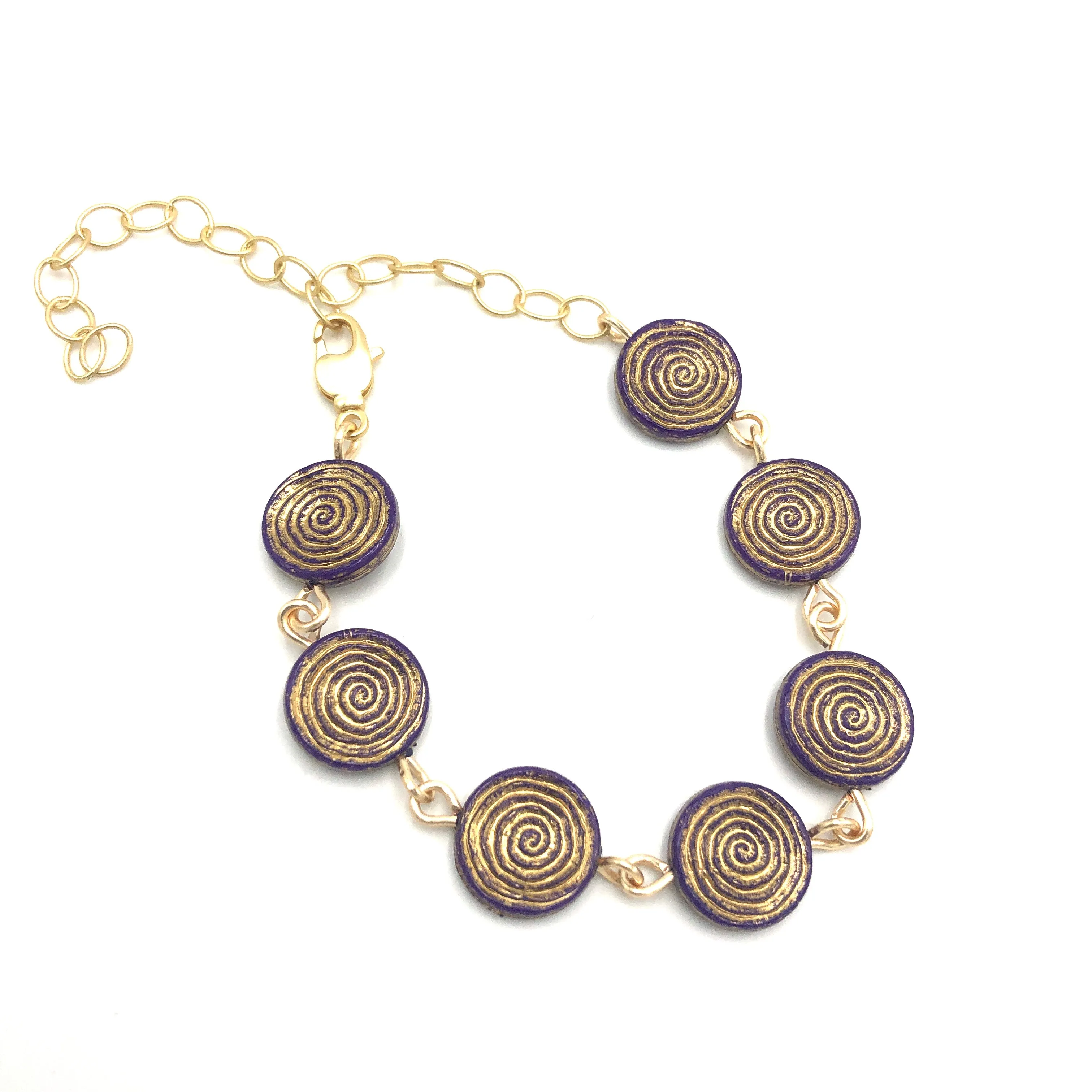 Spiral Etched Betsy Bracelet