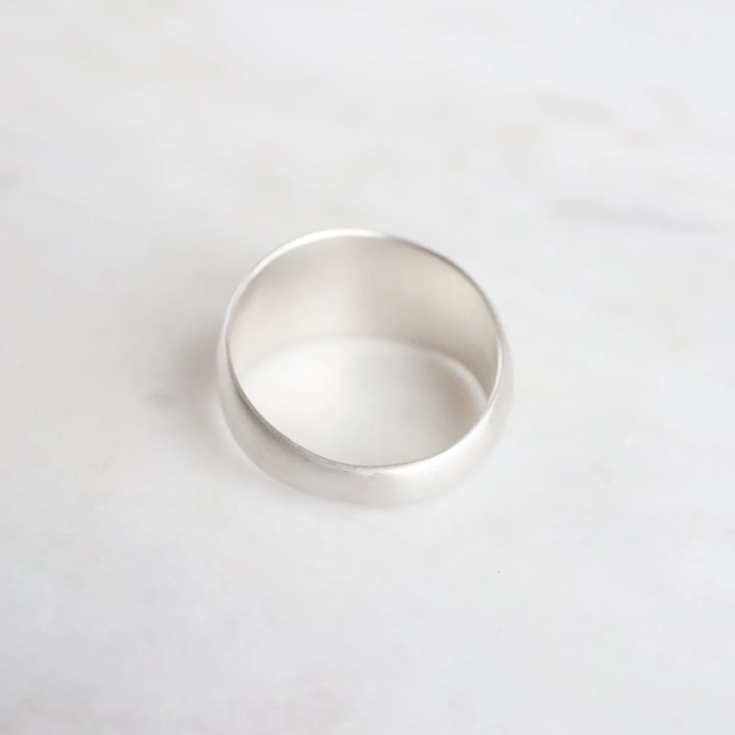 Sterling Silver Hammered Half Sleeve Ring