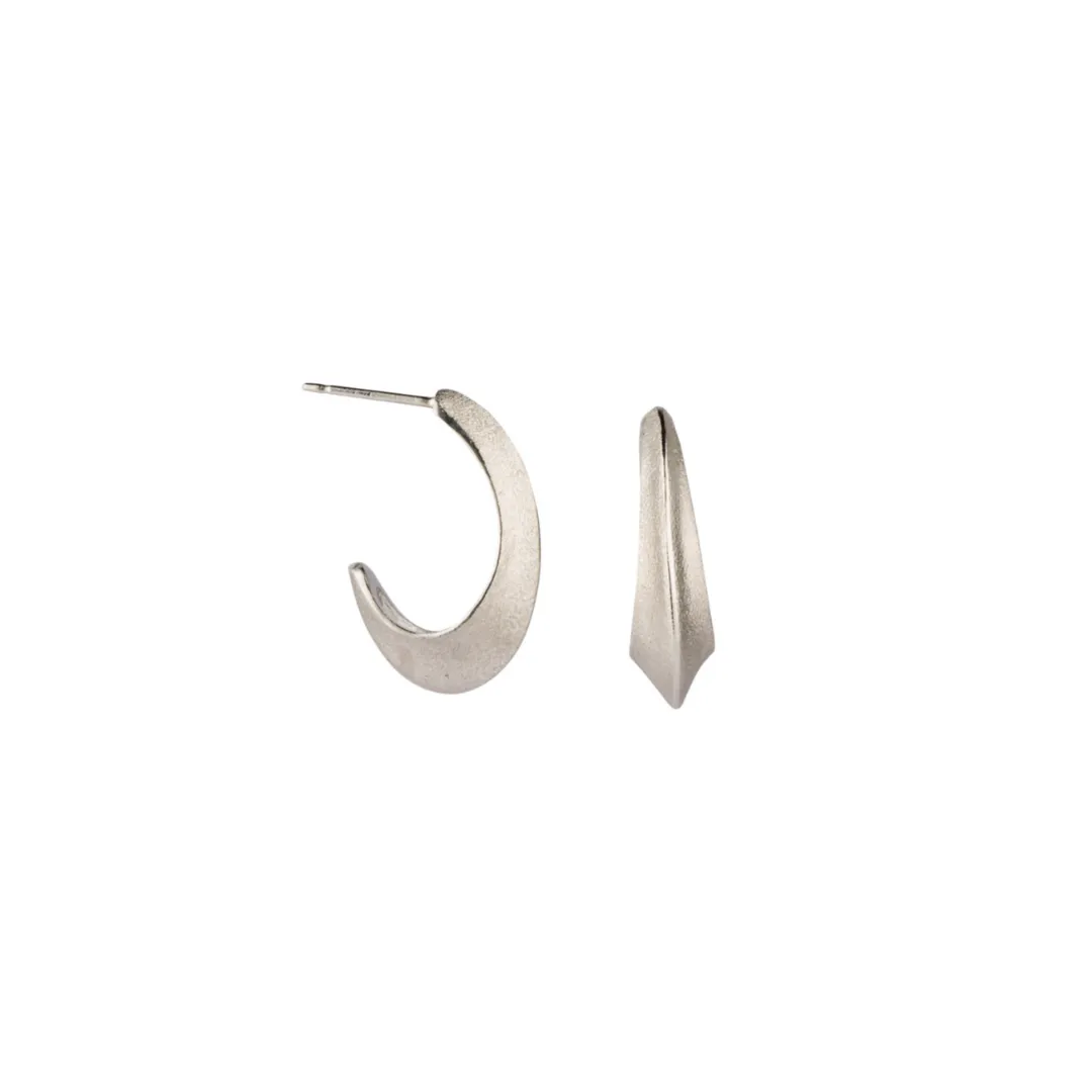 Sterling Silver Oblong Hoops