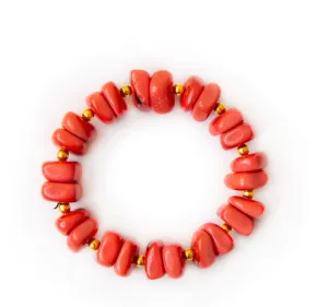 Taguas Women's Coral Poppy Zoraida Bracelet