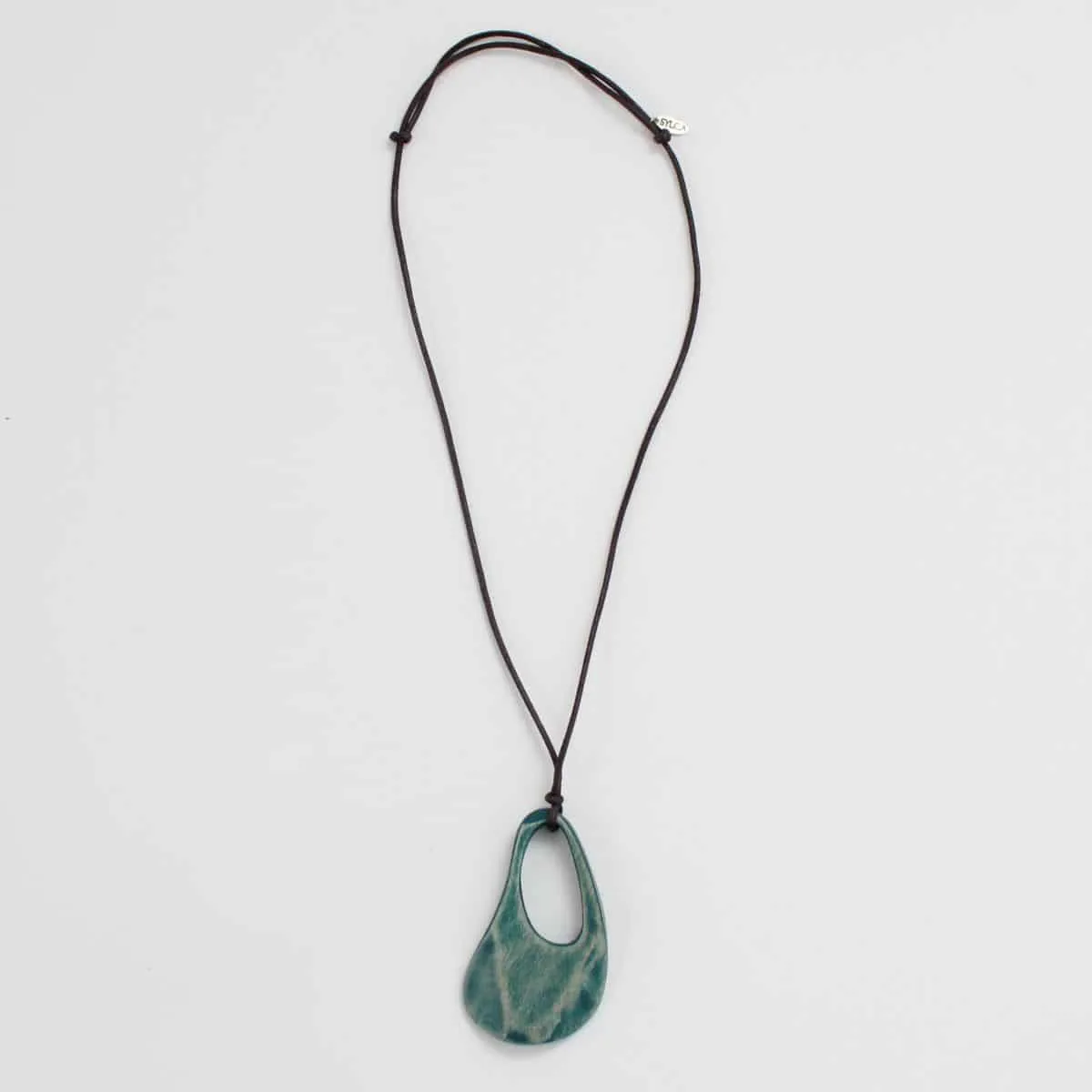 Teal Fleur Pendant Necklace