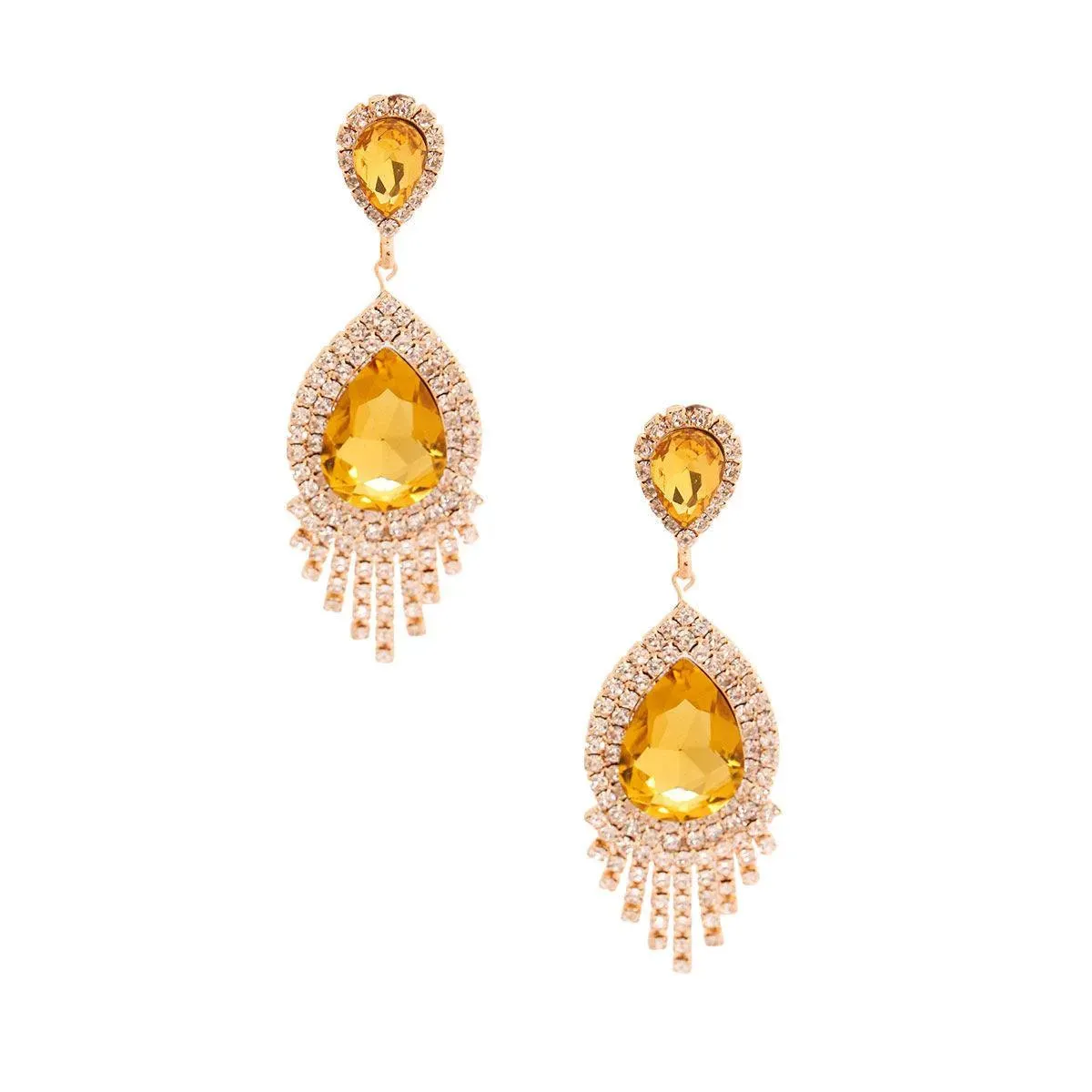 Teardrop Fringe Earrings: Where Sparkle Meets Edgy Elegance